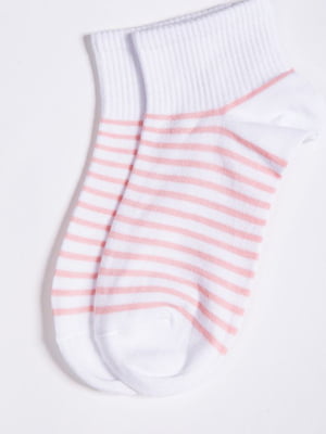 Шкарпетки білі в смужку | 5953714