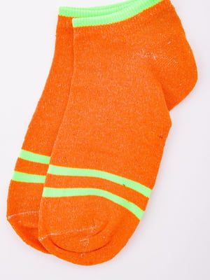 Носки оранжевого цвета в полоску | 5953737