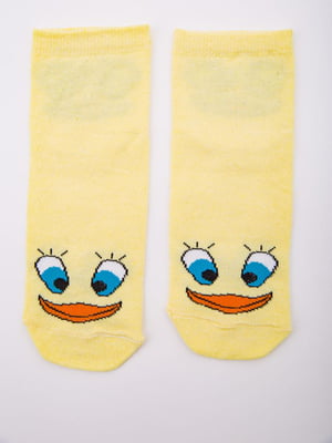 Шкарпетки жовті з принтом | 5953744