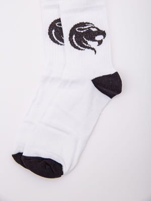 Шкарпетки білі з принтом | 5953767