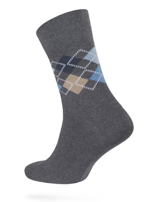 Шкарпетки сірі в ромби - DIWARI - 5699256