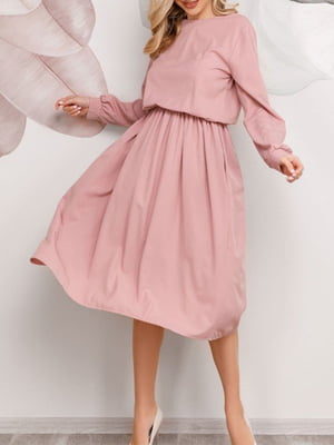 Платье А-силуэта розовое | 5954508