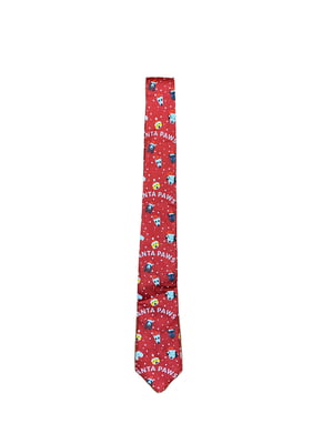 Краватка червона в принт | 5955183