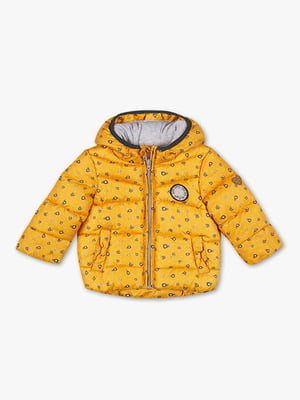 Куртка желтая в принт | 5960241
