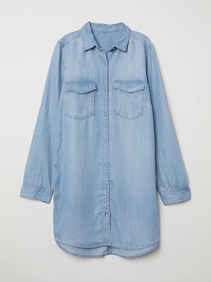 Рубашка голубая джинсовая | 5967450