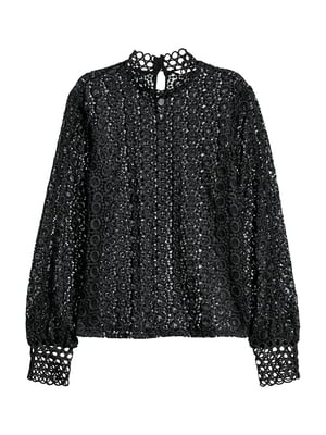 Блуза черная кружевная | 5967237