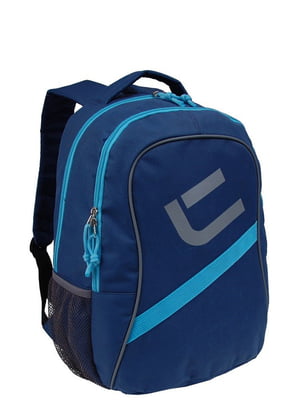 Рюкзак синий с принтом | 5970732