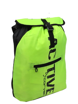 Рюкзак салатового цвета с принтом | 5970843