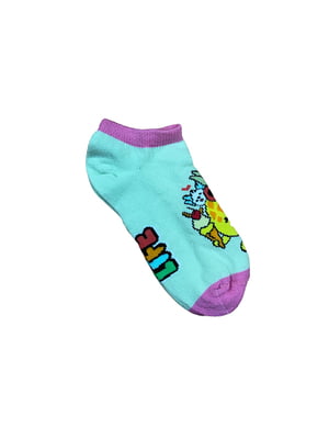 Шкарпетки бірюзового кольору з принтом | 5974885