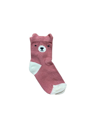 Шкарпетки темно-рожеві з малюнком | 5974892