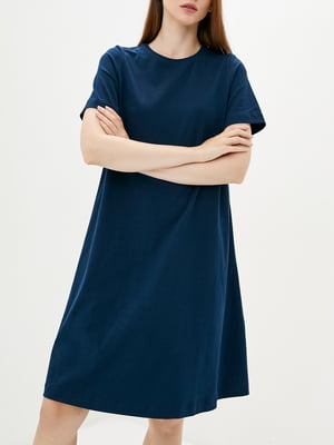 Сукня-футболка темно-синя | 5980747