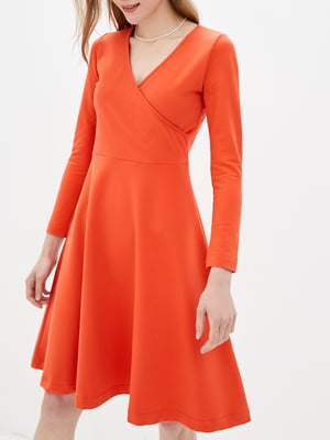 Платье А-силуэта оранжевого цвета | 5980766