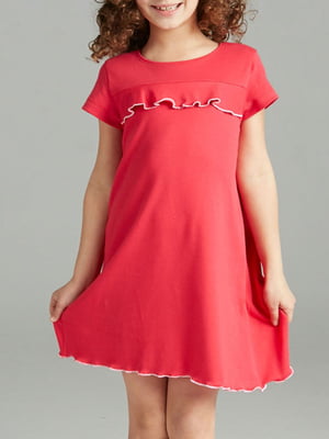 Платье-футболка малнового цвета | 5980958