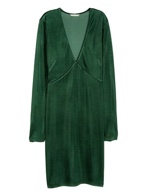 Сукня-футляр темно-зелена | 5983842