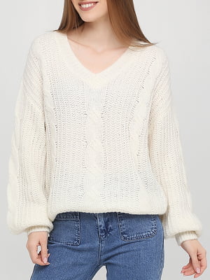 Пуловер молочного цвета | 5986345
