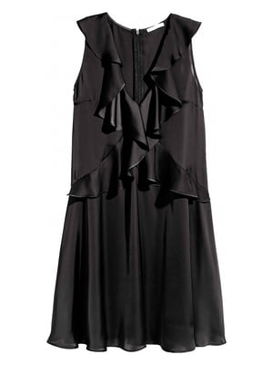 Платье А-силуэта черное | 5986448