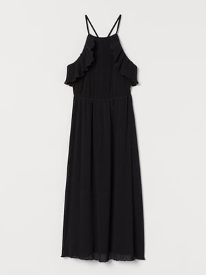 Платье А-силуэта черное | 5986531