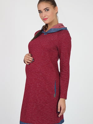 Платье для беременных и кормящих бордовое | 5987194