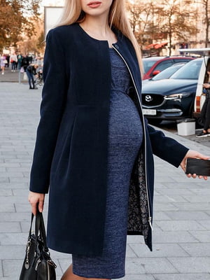 Пальто для беременных синее | 5987239