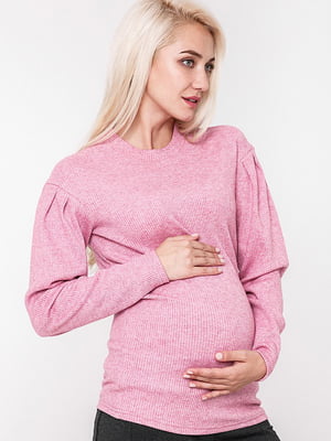 Джемпер для вагітних та годуючих рожевий | 5987249
