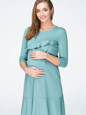 Платье для беременных и кормящих цвета полынь | 5987259