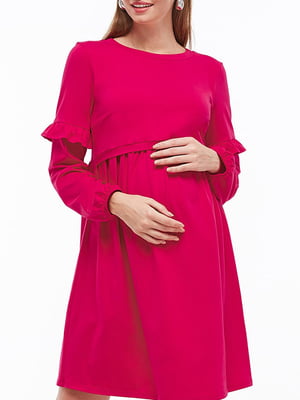 Сукня для вагітних та годуючих кольору фуксії | 5987334