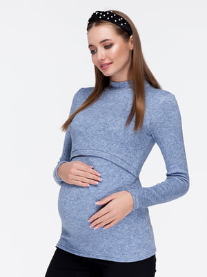 Гольф для беременных и кормящих цвета джинс | 5987361