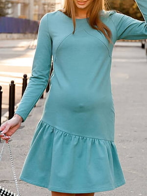 Платье для беременных и кормящих цвета полынь | 5987364