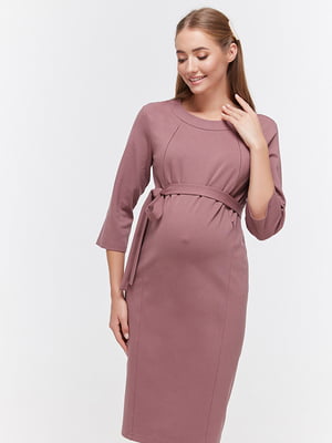 Платье для беременных и кормящих темно-розовое | 5987369