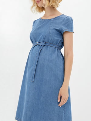 Платье для беременных и кормящих цвета джинс | 5987475
