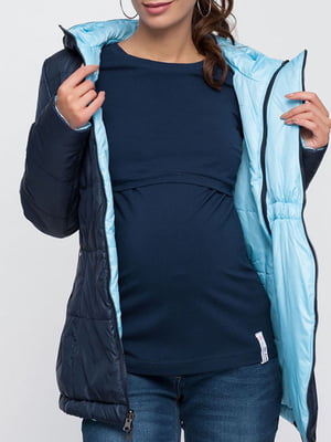 Куртка для беременных темно-синяя | 5987508