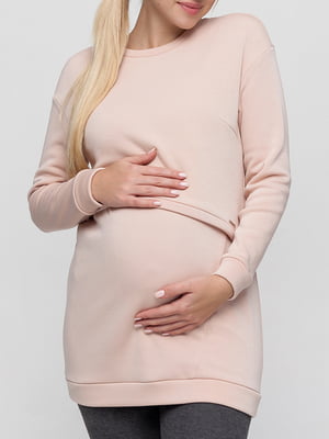Туника для беременных пудрового цвета | 5987554