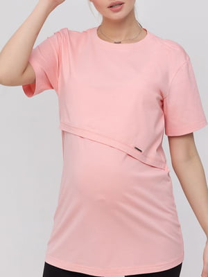 Туника для беременных и кормящих розовая | 5987598