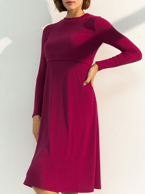 Платье для беременных и кормящих цвета фуксии | 5987697