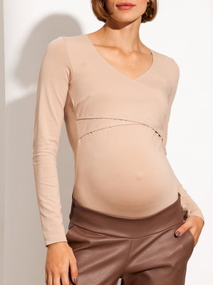Боди для беременных и кормящих цвета нюд | 5987736