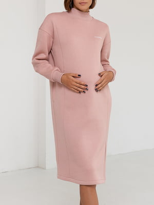 Платье для беременных и кормящих пудрового цвета | 5987771