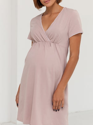 Рубашка ночная для беременных и кормящих цвета капучино | 5987772
