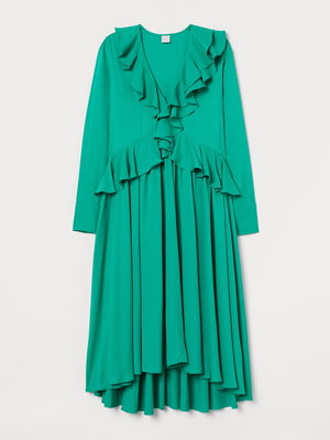 Платье А-силуэта зеленое | 5926961