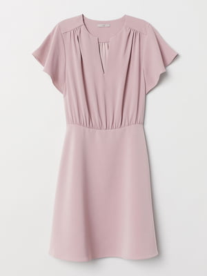 Сукня А-силуету пудрового кольору | 5930257