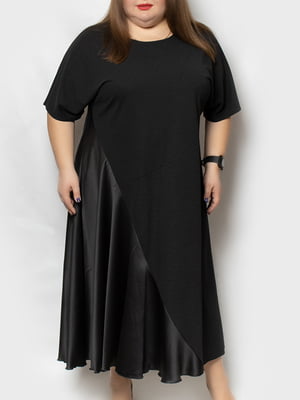 Платье А-силуэта черное | 5990480