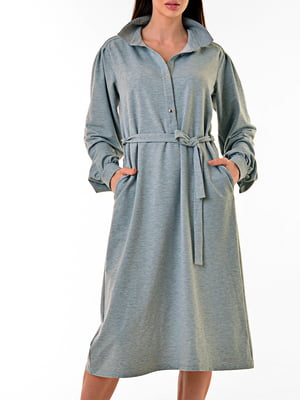Сукня-сорочка сіра | 6002065