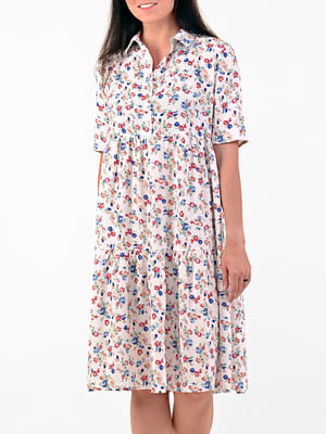 Сукня-сорочка в квітковий принт | 6002084