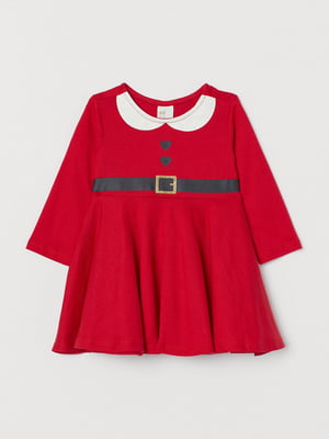 Платье красное с рисунком | 6004260