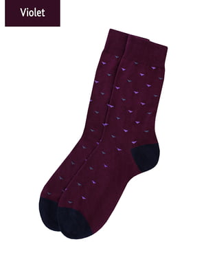 Шкарпетки фіолетові в горошок | 6005566