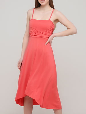 Сукня А-силуету теракотового кольору | 6004781