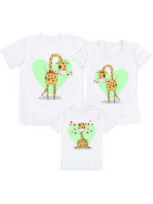 Набор футболок семейный «Жирафы» | 5993265