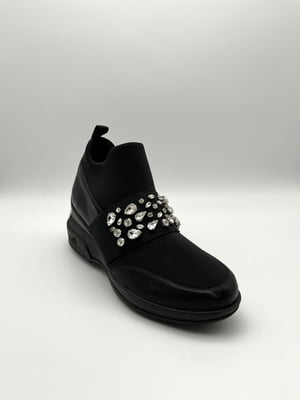 Кросівки чорні із декором | 5930223