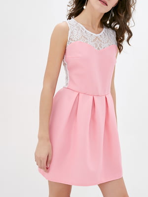 Платье коктейльное розовое | 6010812