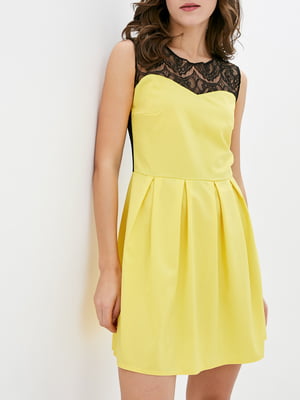 Сукня коктейльна жовта | 6010823