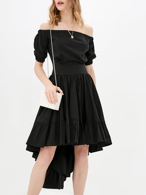Платье А-силуэта черное | 6010836